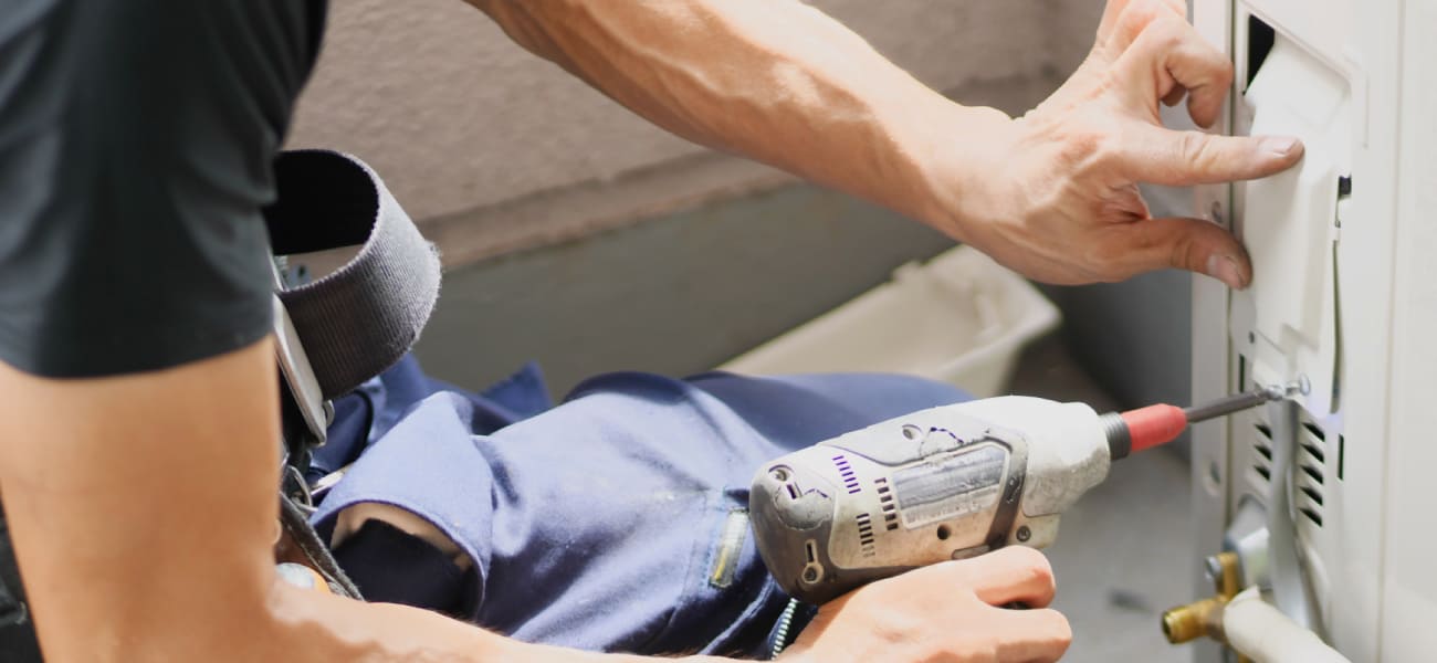 室外機施工写真